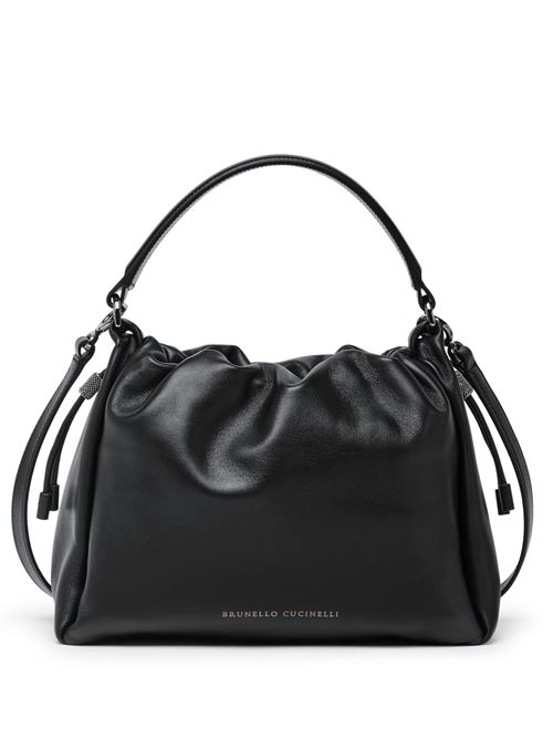 Black calf leather bag BRUNELLO CUCINELLI | MBGPD3610C101